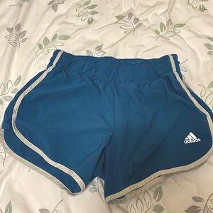 Adidas Climalite Running Teal Shorts